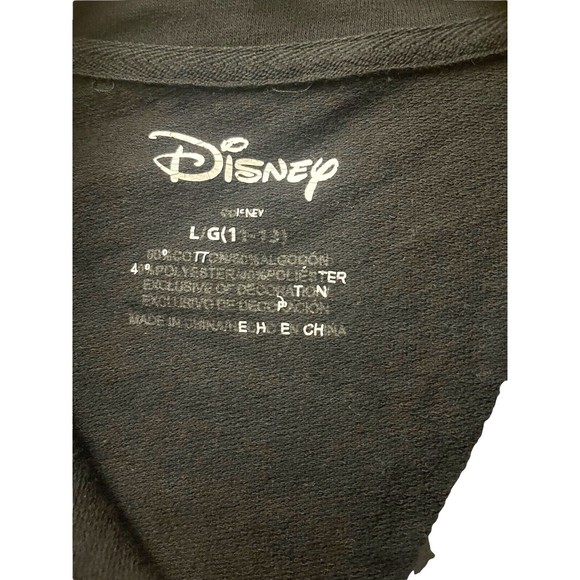 Disney Black Mickey Mouse Rainbow Pride Qtr Zip Cropped Jacket/Shirt L 11-13 - Picture 3 of 5